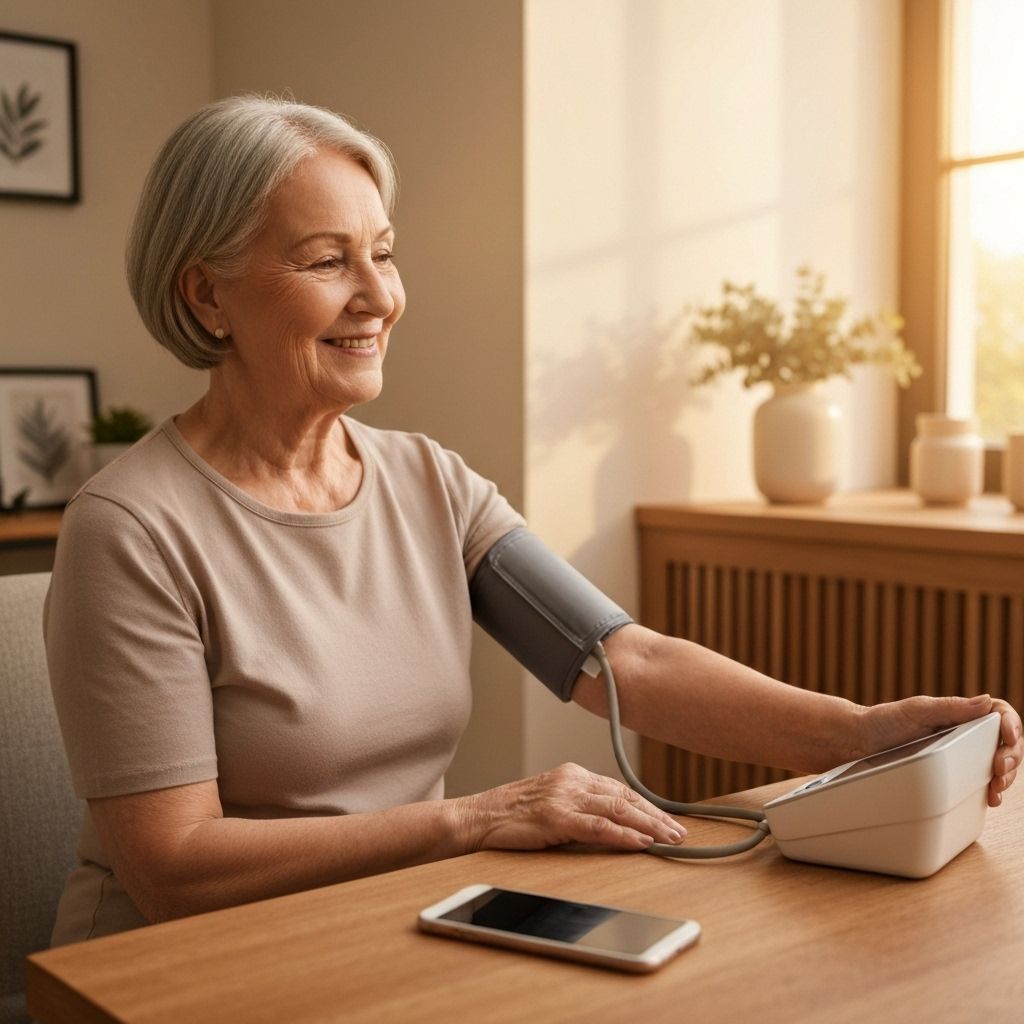 Virtual Care - Patient monitoring blood pressure at home